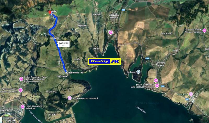 Pozemok na predaj Liptovská Anna, 5 km od priehrady Liptovská Mara