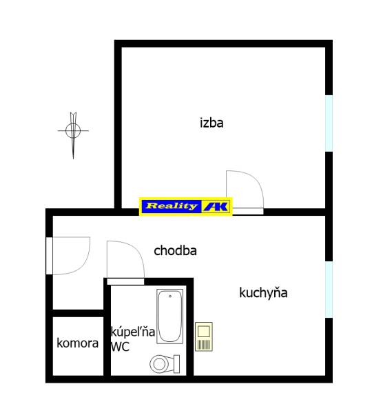 1 izbový byt na predaj Martin Priekopa, veľký 35 m2